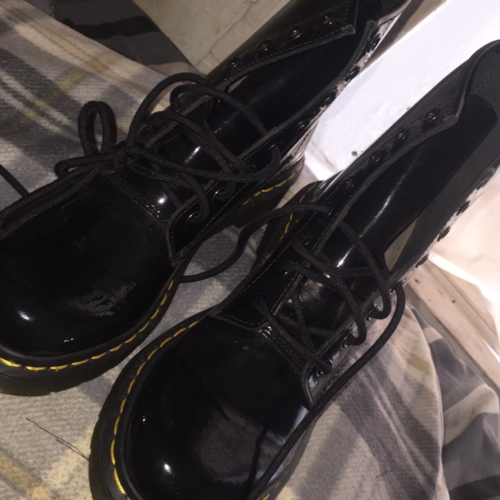 barely worn Dr Marten patent leather boots